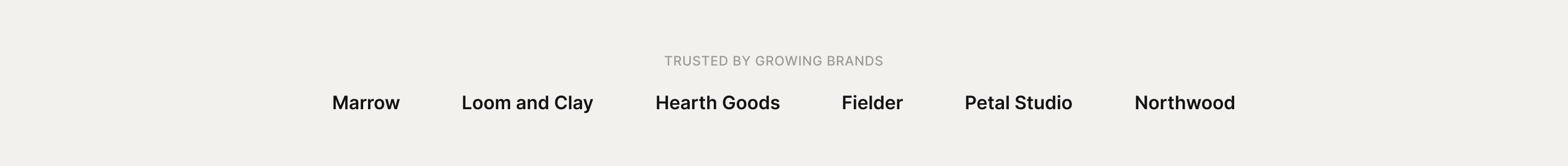 Trusted by growing brands