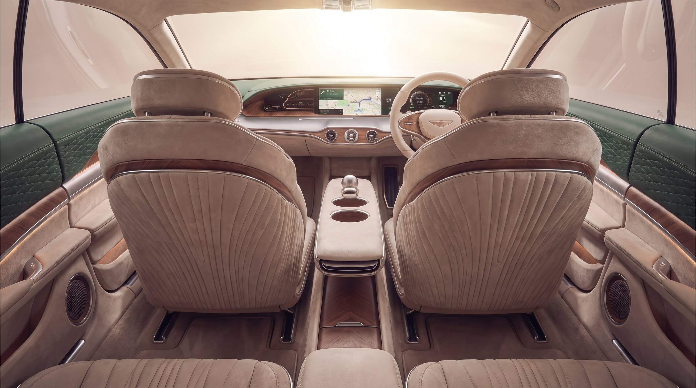 Interior — rear seat perspective
