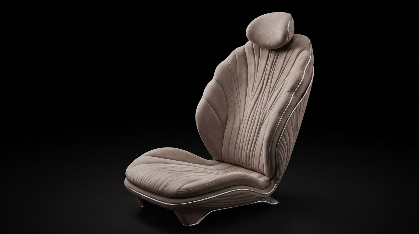 Seat — three-quarter view