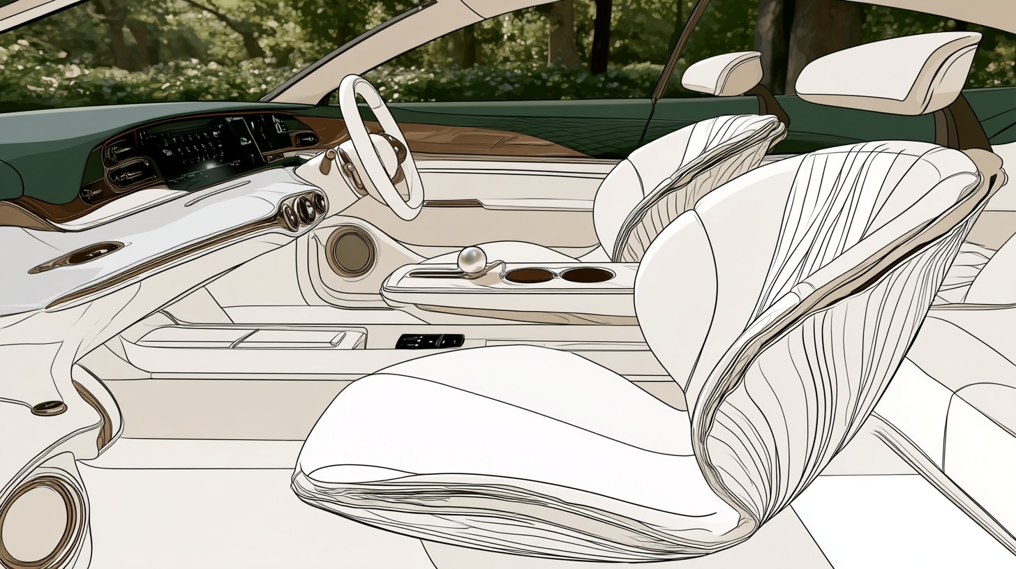 Material and color study over the linework