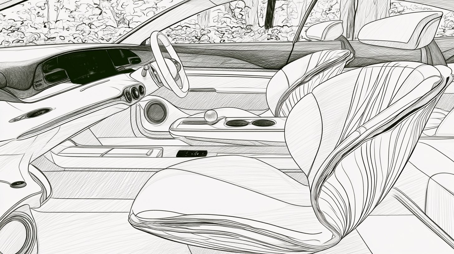 Interior linework sketch