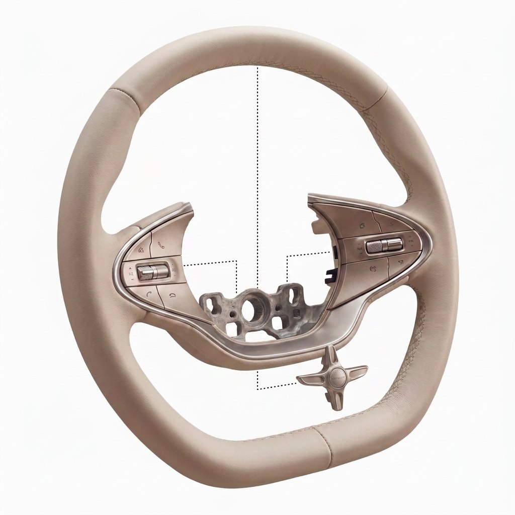Steering wheel — exploded view